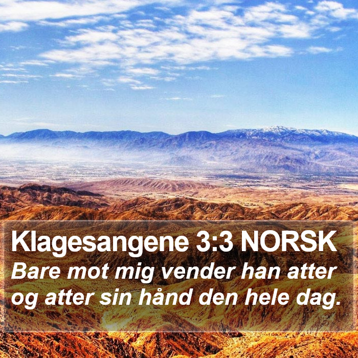 Klagesangene 3:3 NORSK Bible Study