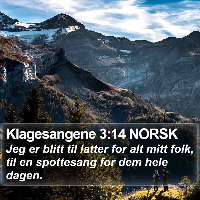 Klagesangene 3:14 NORSK Bible Study