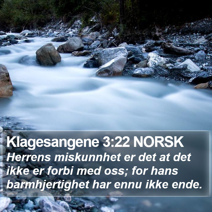 Klagesangene 3:22 NORSK Bible Study