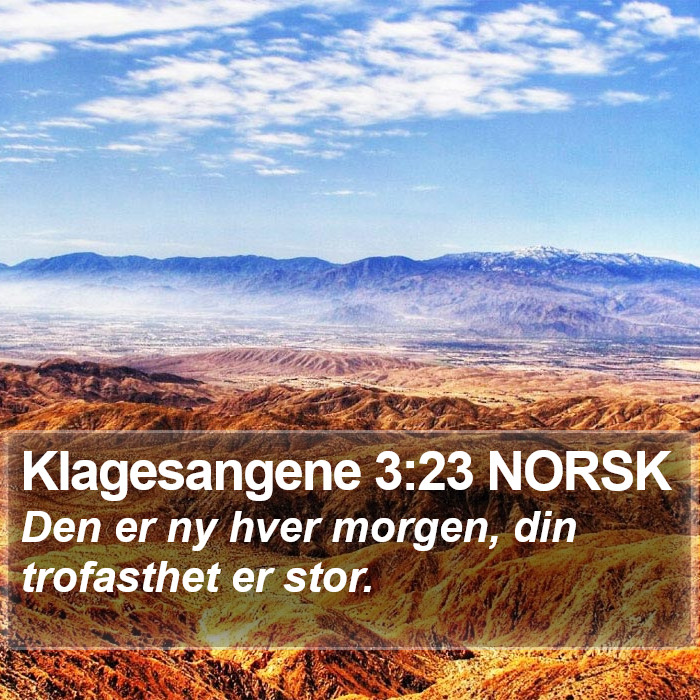 Klagesangene 3:23 NORSK Bible Study