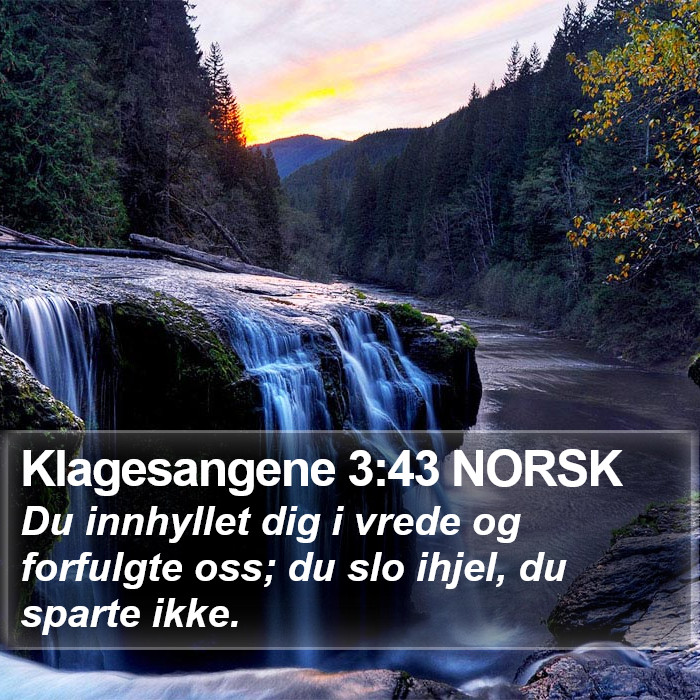 Klagesangene 3:43 NORSK Bible Study