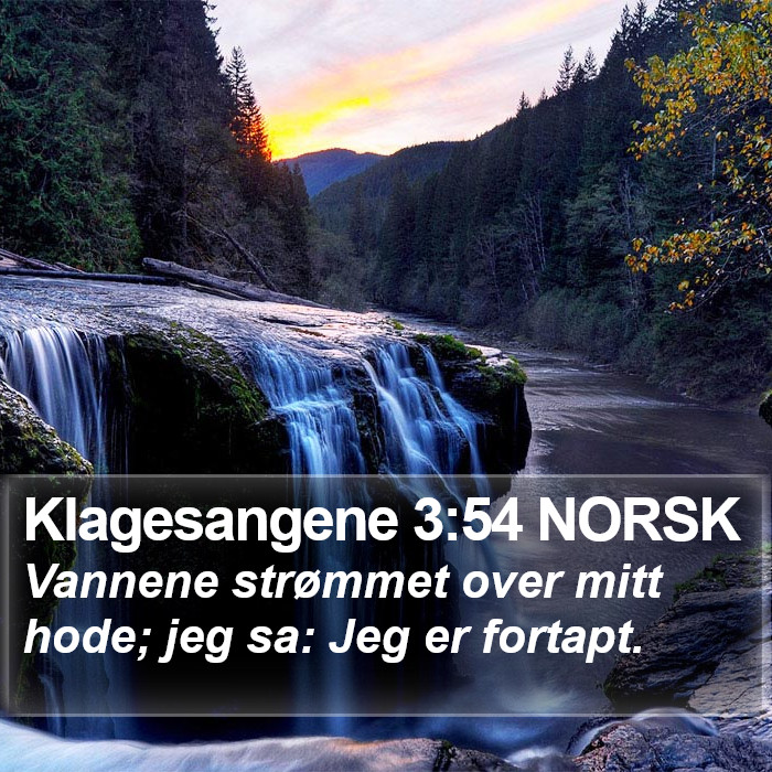 Klagesangene 3:54 NORSK Bible Study