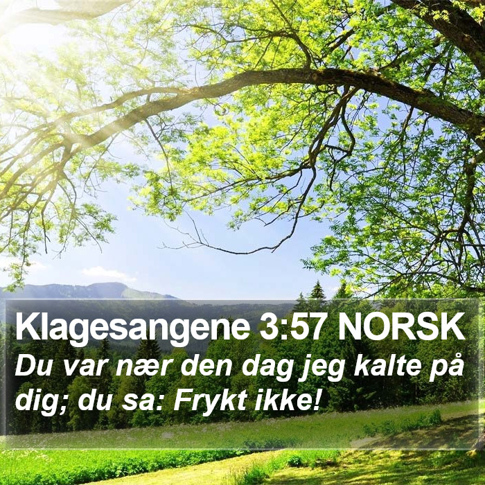 Klagesangene 3:57 NORSK Bible Study
