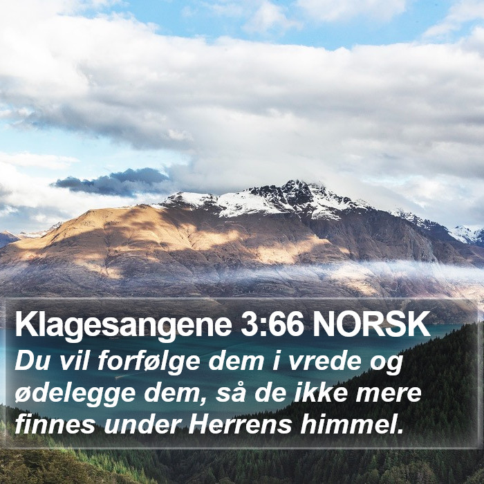 Klagesangene 3:66 NORSK Bible Study