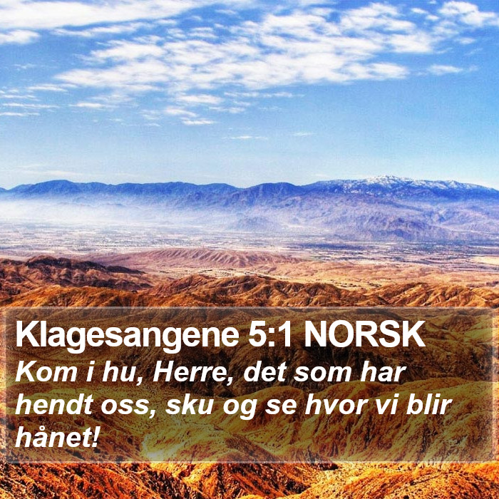 Klagesangene 5:1 NORSK Bible Study