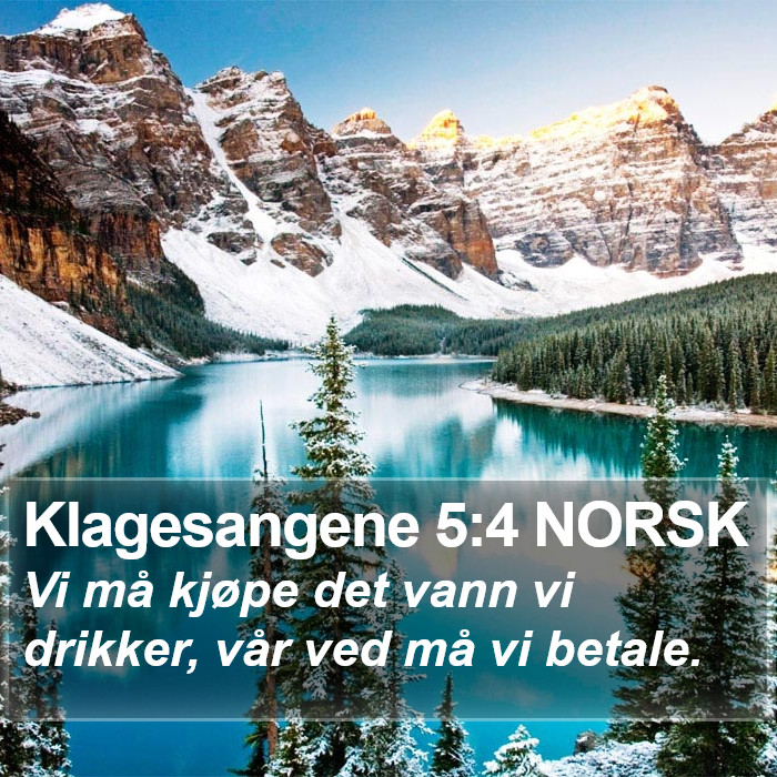 Klagesangene 5:4 NORSK Bible Study