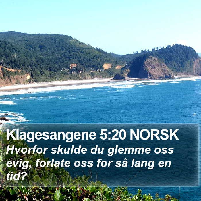 Klagesangene 5:20 NORSK Bible Study