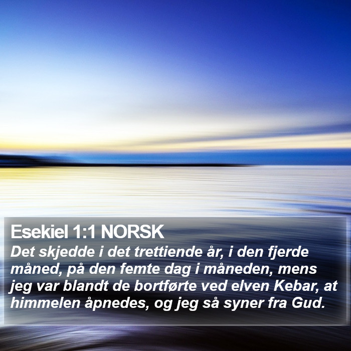 Esekiel 1:1 NORSK Bible Study