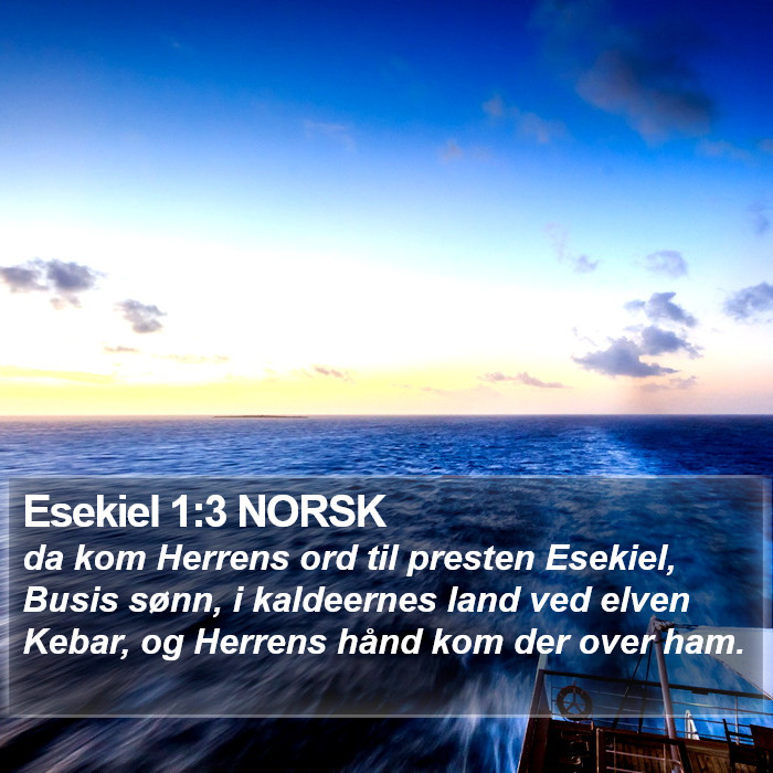 Esekiel 1:3 NORSK Bible Study