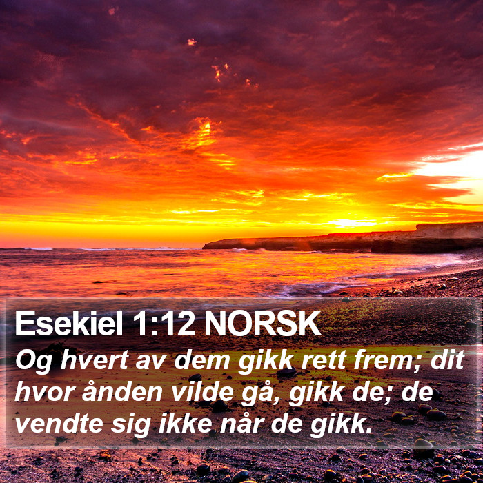 Esekiel 1:12 NORSK Bible Study