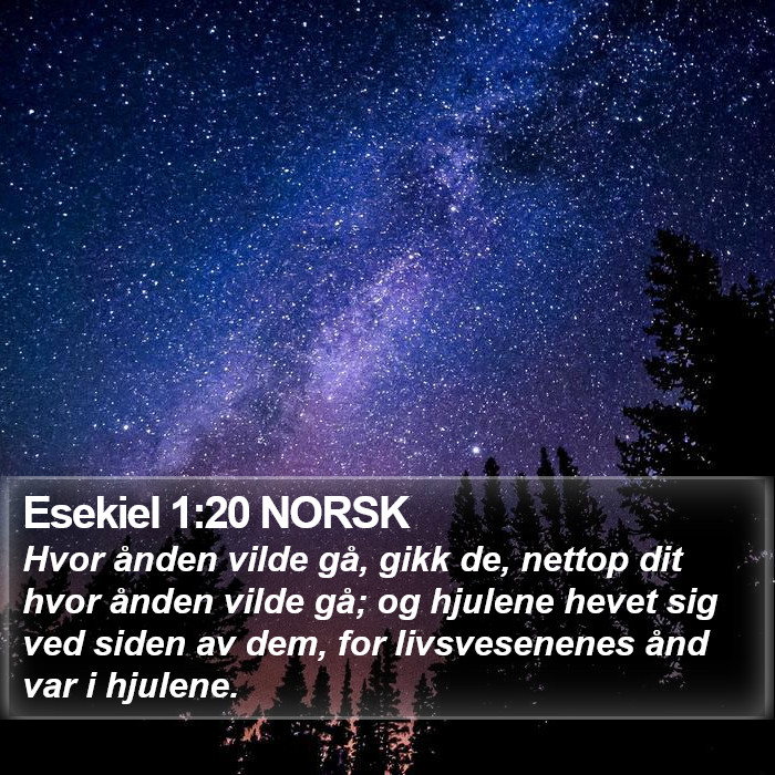 Esekiel 1:20 NORSK Bible Study