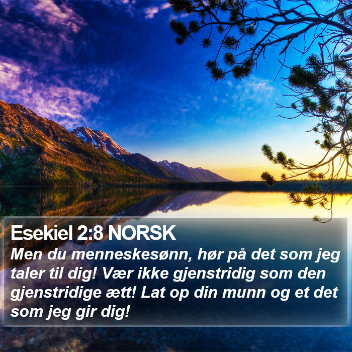 Esekiel 2:8 NORSK Bible Study