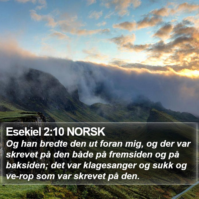 Esekiel 2:10 NORSK Bible Study