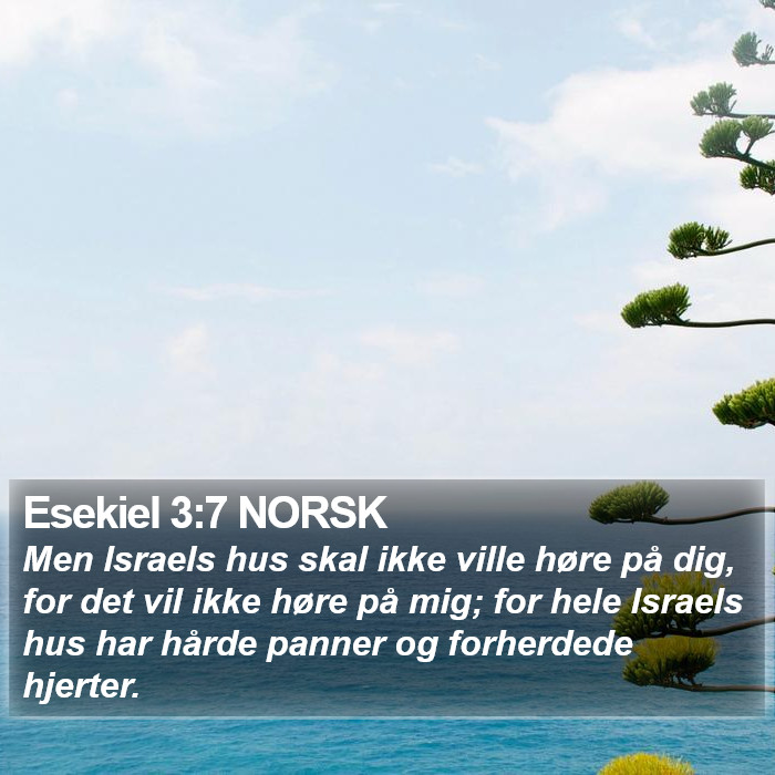 Esekiel 3:7 NORSK Bible Study