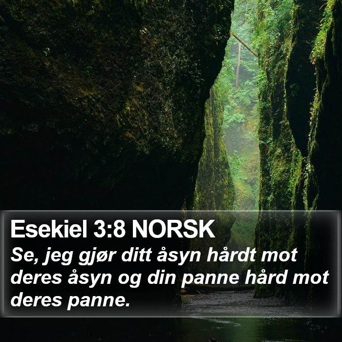 Esekiel 3:8 NORSK Bible Study