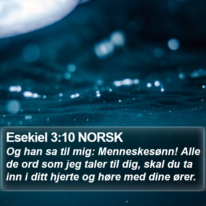 Esekiel 3:10 NORSK Bible Study