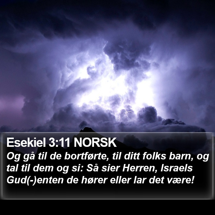 Esekiel 3:11 NORSK Bible Study