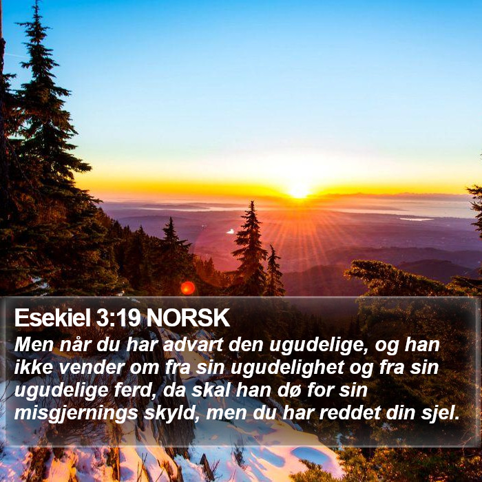 Esekiel 3:19 NORSK Bible Study