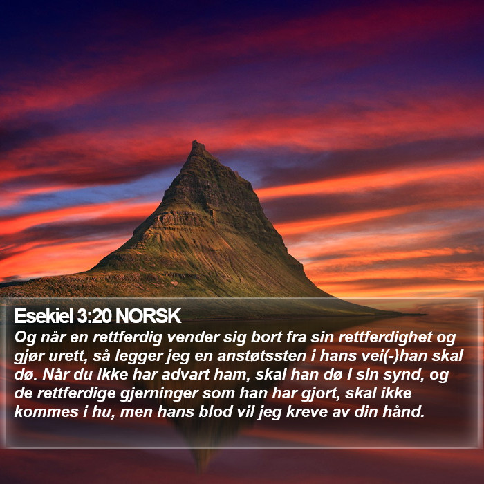 Esekiel 3:20 NORSK Bible Study