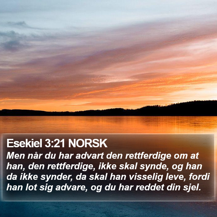 Esekiel 3:21 NORSK Bible Study