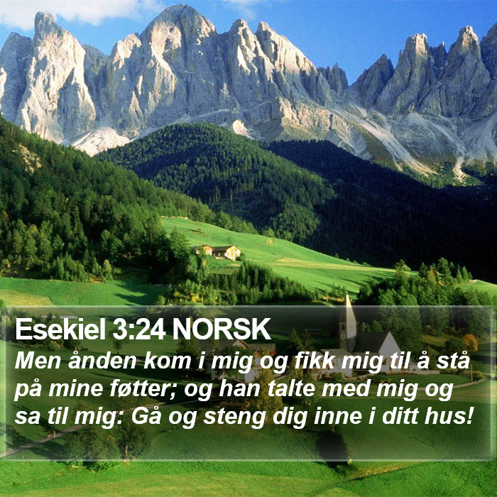 Esekiel 3:24 NORSK Bible Study