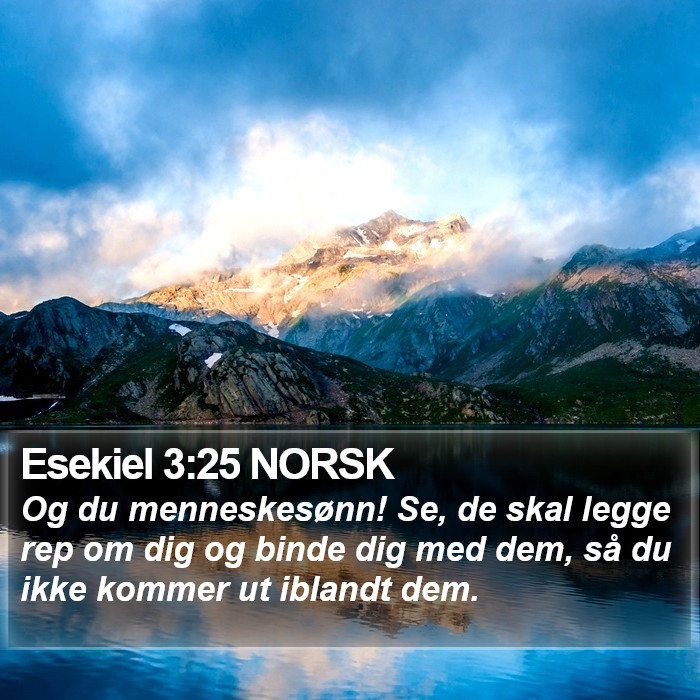 Esekiel 3:25 NORSK Bible Study