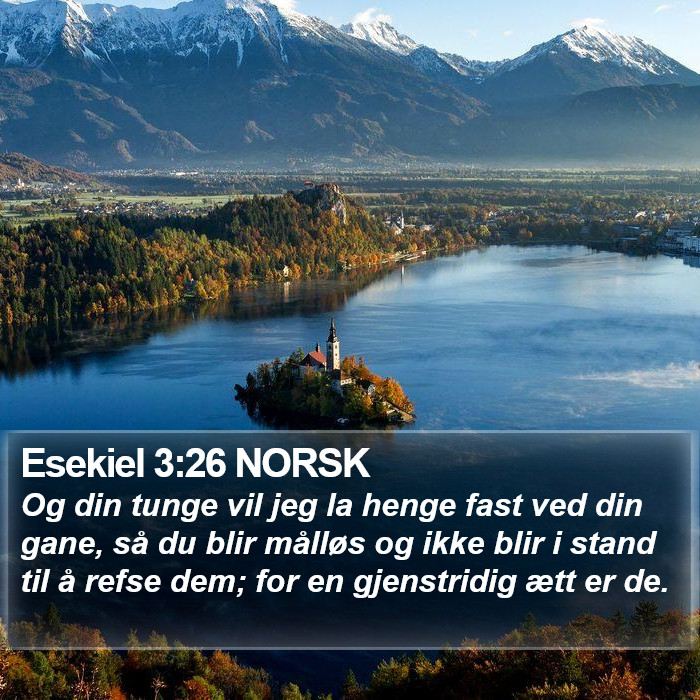 Esekiel 3:26 NORSK Bible Study