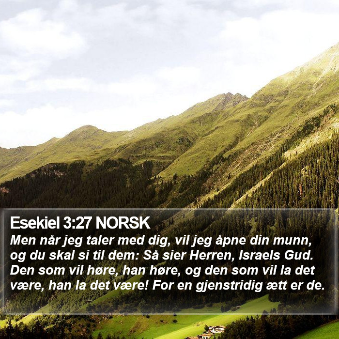 Esekiel 3:27 NORSK Bible Study