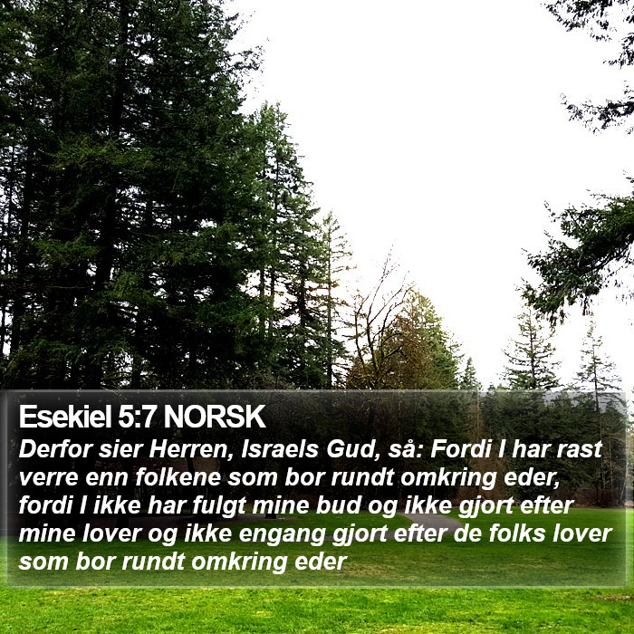 Esekiel 5:7 NORSK Bible Study
