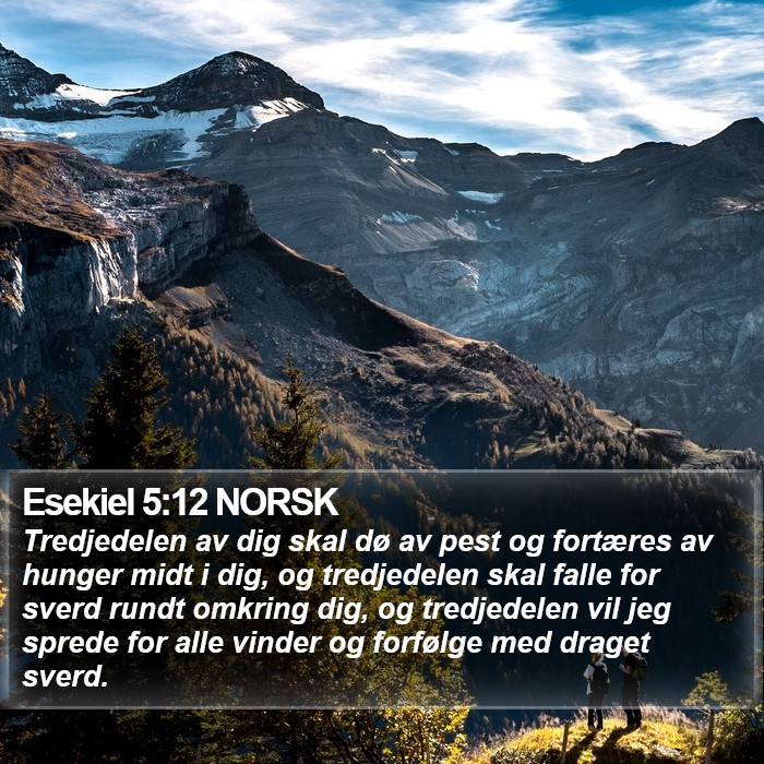 Esekiel 5:12 NORSK Bible Study