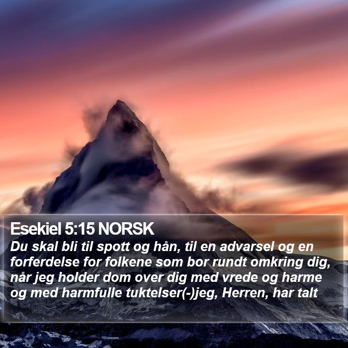Esekiel 5:15 NORSK Bible Study