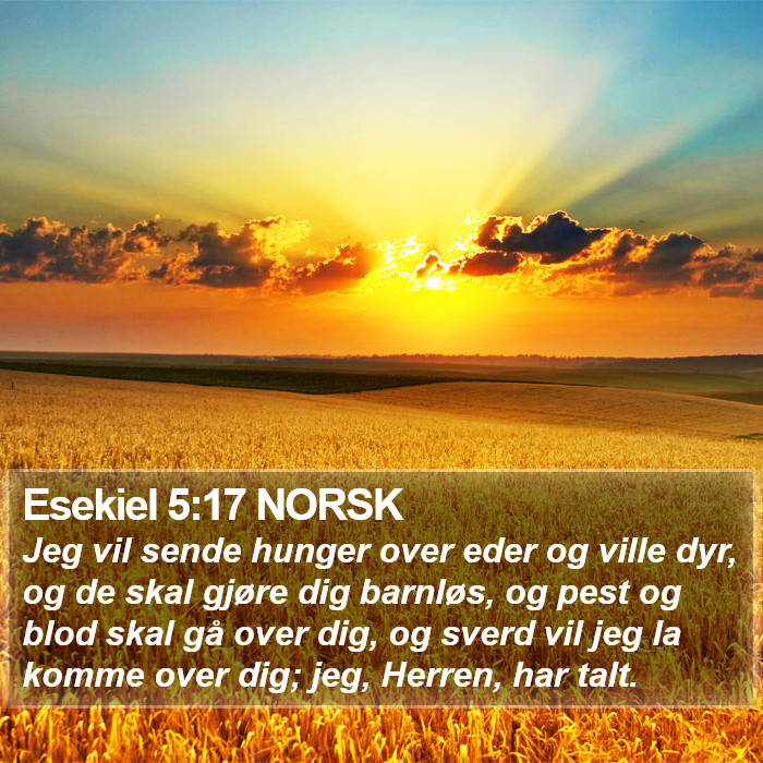 Esekiel 5:17 NORSK Bible Study