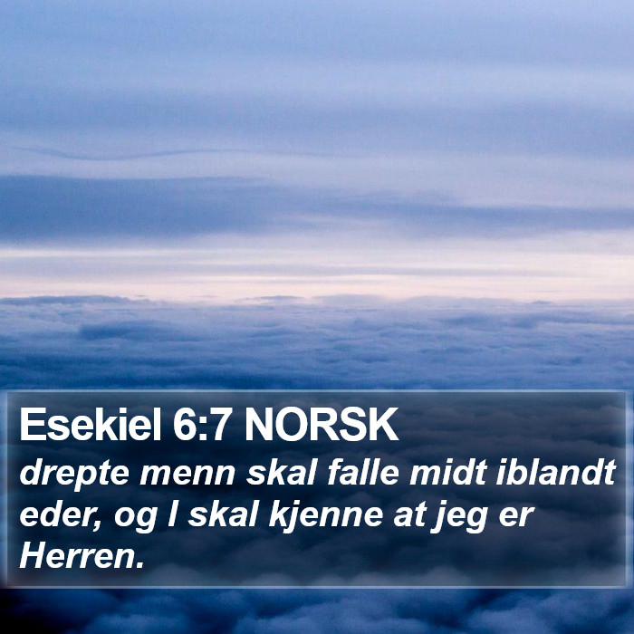 Esekiel 6:7 NORSK Bible Study