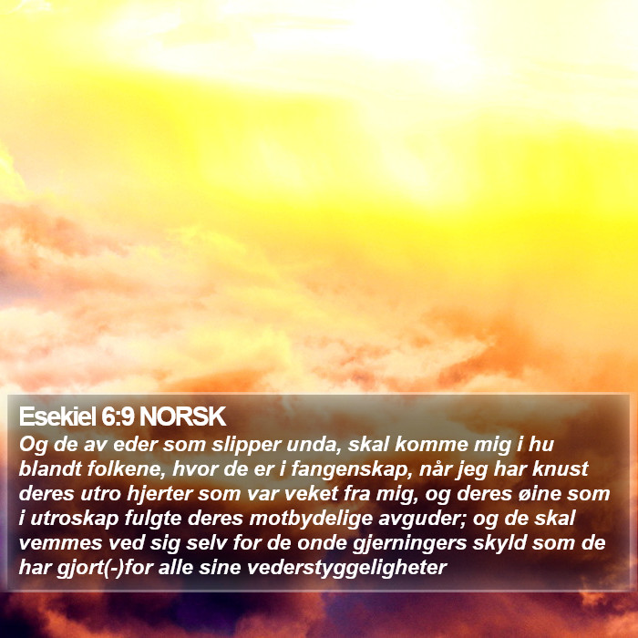 Esekiel 6:9 NORSK Bible Study