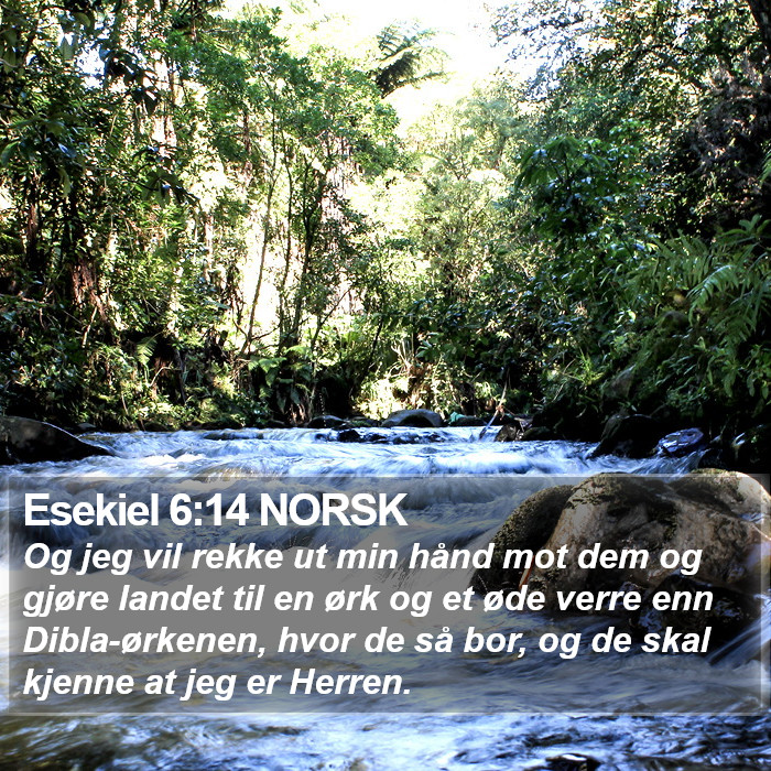 Esekiel 6:14 NORSK Bible Study