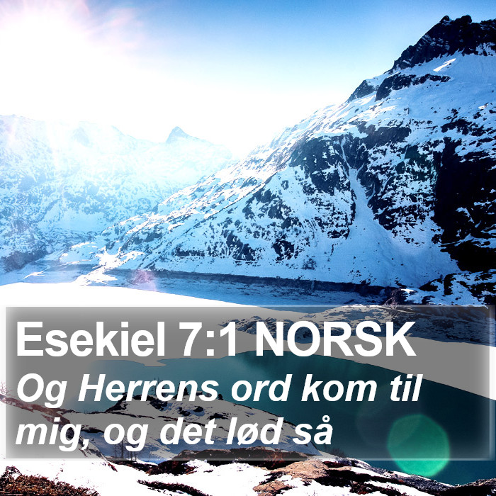 Esekiel 7:1 NORSK Bible Study