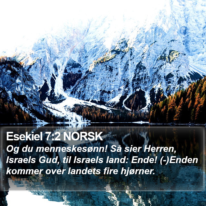 Esekiel 7:2 NORSK Bible Study