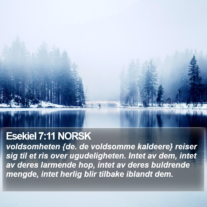 Esekiel 7:11 NORSK Bible Study