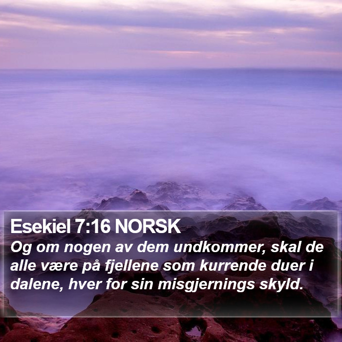 Esekiel 7:16 NORSK Bible Study