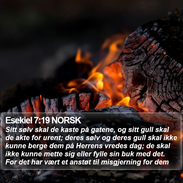 Esekiel 7:19 NORSK Bible Study