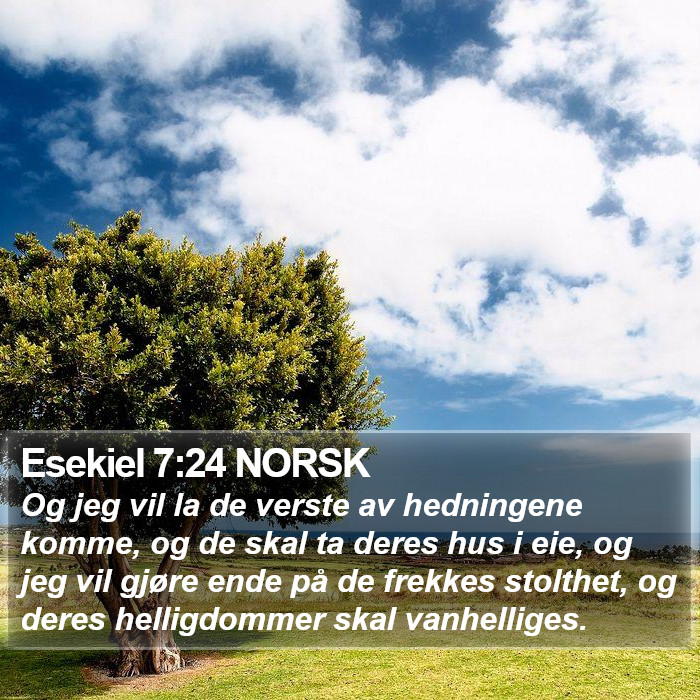 Esekiel 7:24 NORSK Bible Study