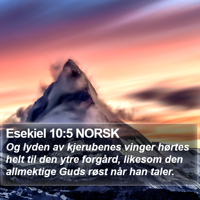 Esekiel 10:5 NORSK Bible Study