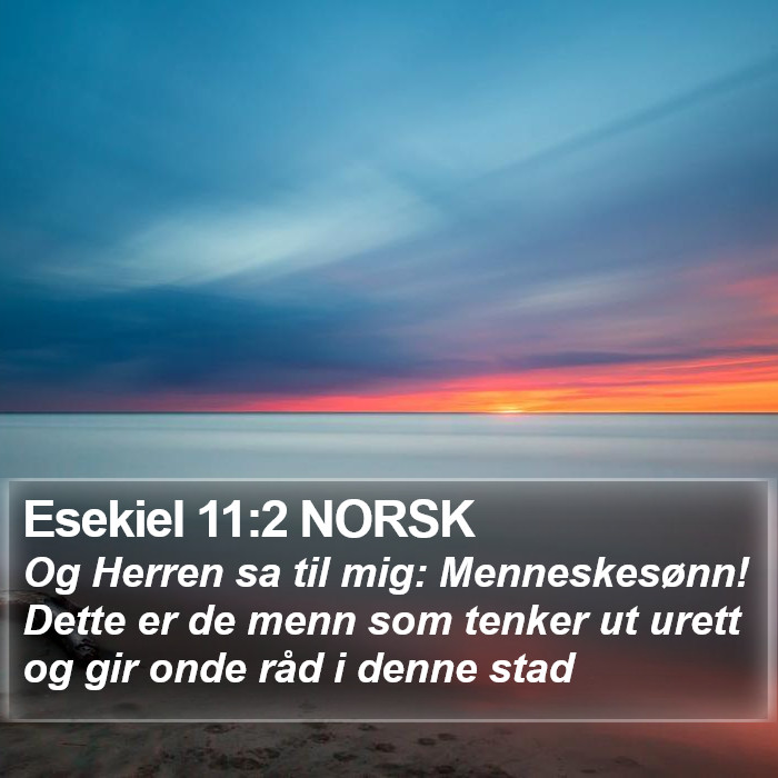 Esekiel 11:2 NORSK Bible Study