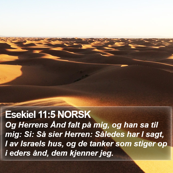 Esekiel 11:5 NORSK Bible Study