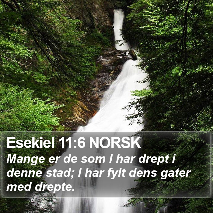 Esekiel 11:6 NORSK Bible Study