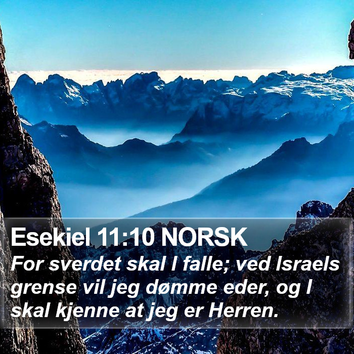 Esekiel 11:10 NORSK Bible Study