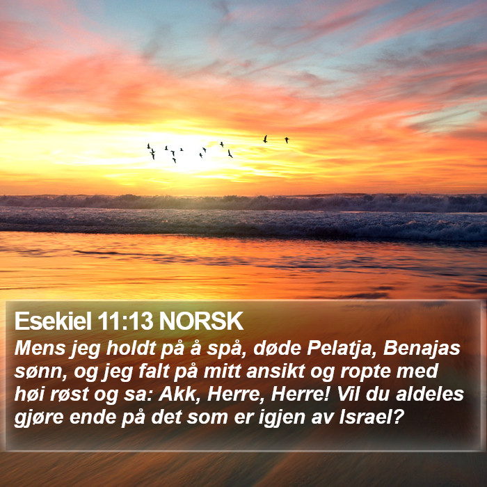 Esekiel 11:13 NORSK Bible Study