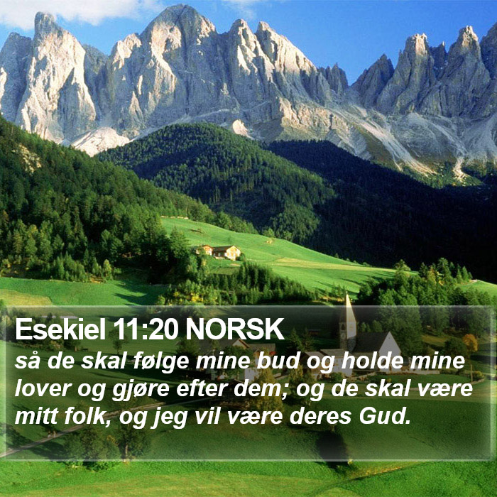 Esekiel 11:20 NORSK Bible Study