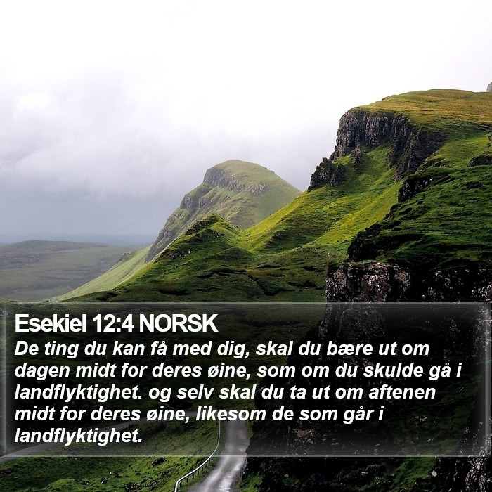 Esekiel 12:4 NORSK Bible Study