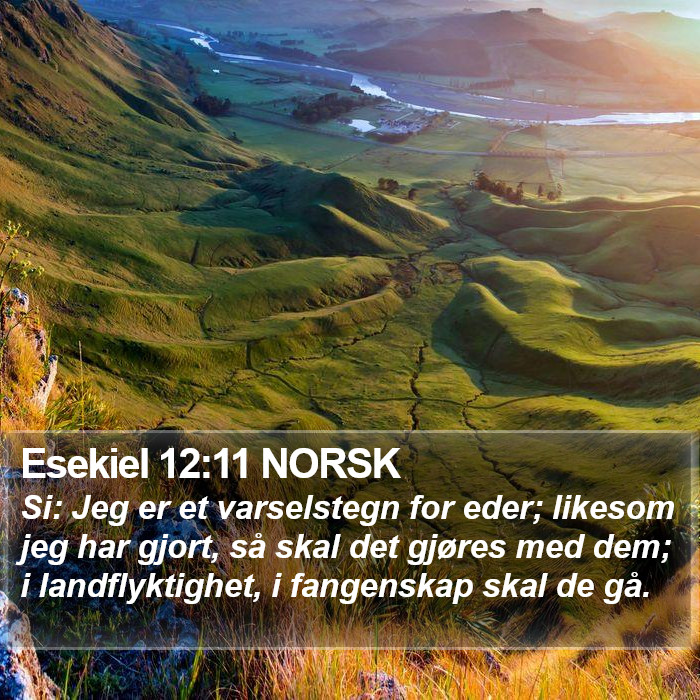 Esekiel 12:11 NORSK Bible Study